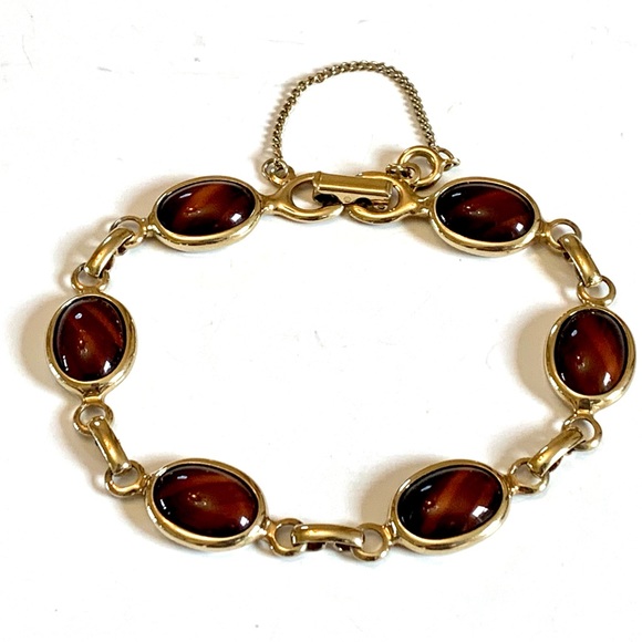 Vintage Sarah Coventry 1970’s Wood Nymph Bracelet - Picture 1 of 10